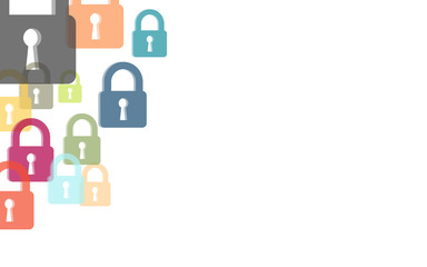 Hintergrund aus bunten Schl&ouml;ssern