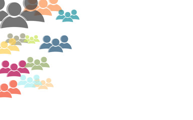 Hintergrund aus bunten Gruppen