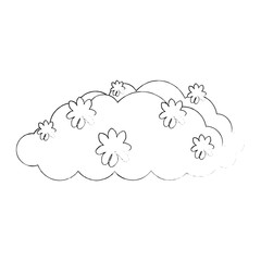 bush with flowers icon