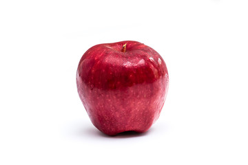 Red apple. Isolated on white background with clipping path