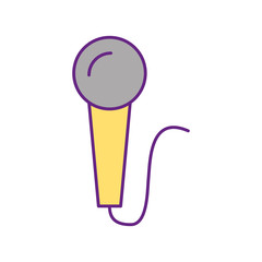 microphone audio isolated icon vector illustration design