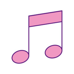music note isolated icon vector illustration design