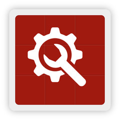 Red Icon Schaltfläche - Reparatur