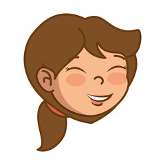 cartoon girl icon