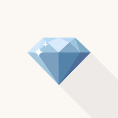Diamant Flat Design Icon