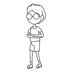 boy with glasses icon