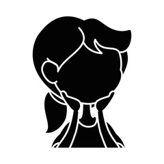 cartoon girl icon