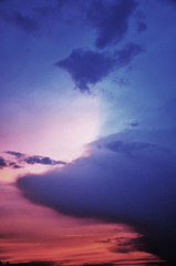 Fototapeta premium Dramatic stormy sunset