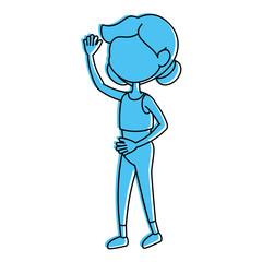 cartoon girl icon