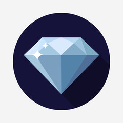 Diamant Flat Design Icon