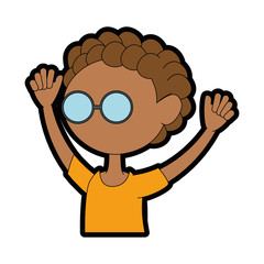 boy with glasses icon
