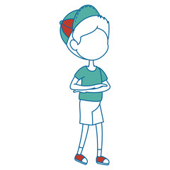 boy wearing a cap icon
