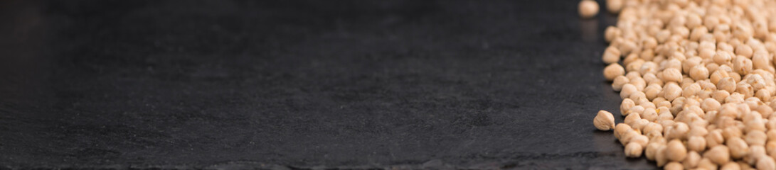 Chickpeas selective focus