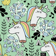 Obraz premium Endless background with dead unicorn.