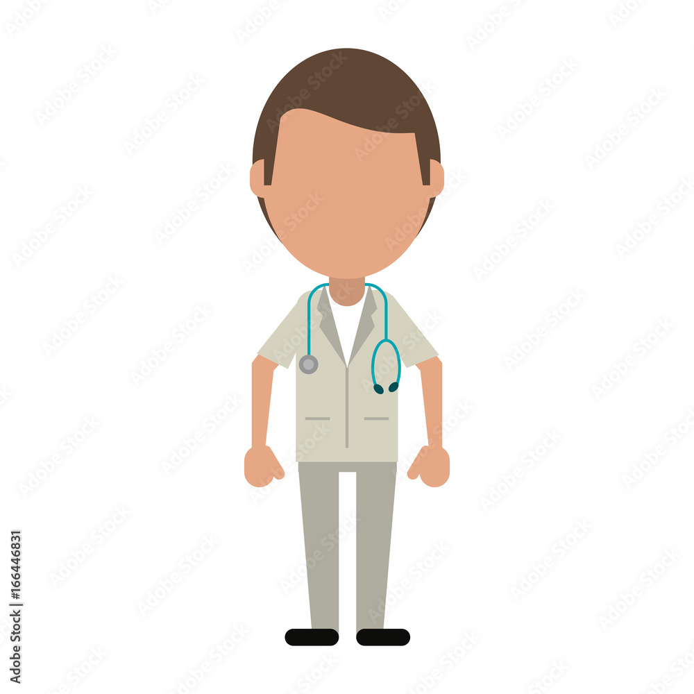 Wall mural Medical doctor profession help