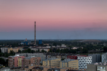 Fototapeta na wymiar Zagreb skyline at sunrise