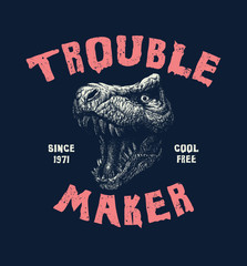 Obraz premium Hand drawn Illustration with typo for t shirt.