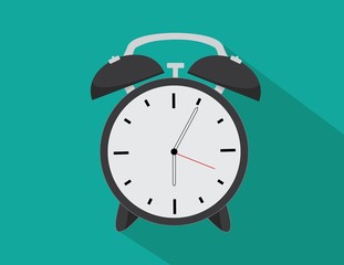 Alarm Clock Icon Illustration Flat Design
