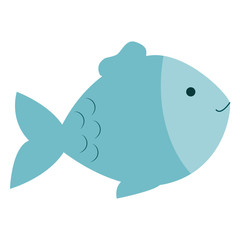 fish pet isolated icon