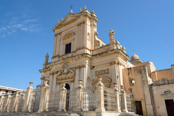 Fototapeta na wymiar Ispica Basilica di Santa Maria Maggiore