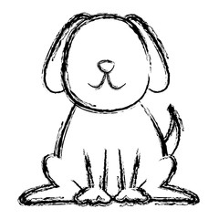 cute dog mascot icon