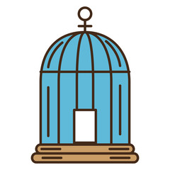 cage bird isolated icon