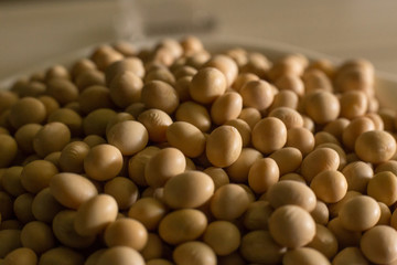 The  soy beans  close up image