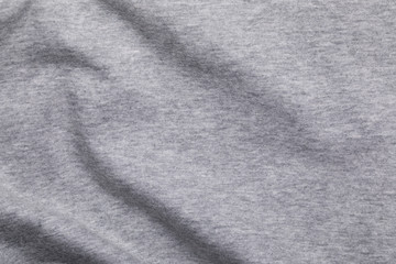 Wavy fabric texture in grey, textile surface