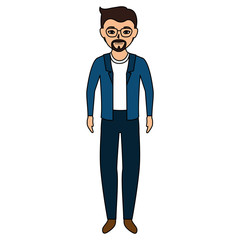 elegant businessman avatar character