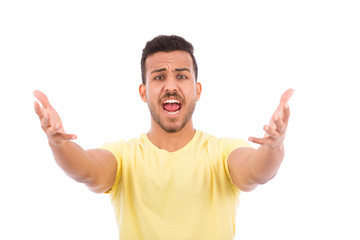 Fototapeta premium Disappointed young man