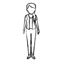 beautiful businesswoman avatar character