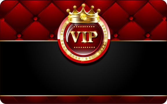 VIP card with crown