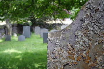 Church gravestone