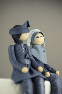 malay wedding sugar paste models
