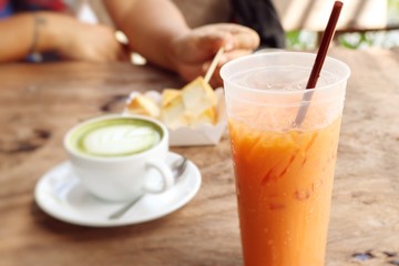 ice tea with milk