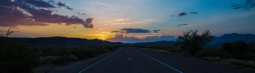 Big Bend at sunset 