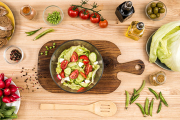 fresh homemade salad