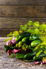 Raw cucumber with spices