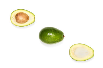 composition of fresh ripe avocados