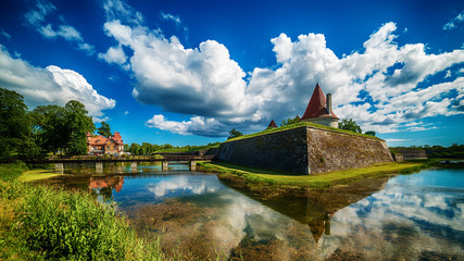 Fototapeta premium Saarema Island, Estonia: Kuressaare Episcopal Castle 