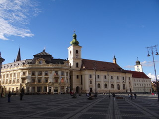 Fototapeta na wymiar Sibiu (Hermannstadt) in Siebenbürgen, Europäische Kulturhauptstadt 