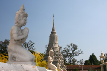 Fototapeta na wymiar Silver Pagoda, Phnom Penh, Cambodia