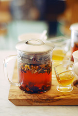 Tea ceremony closeup