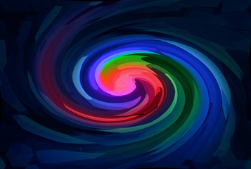Colorful swirl ripples abstract background