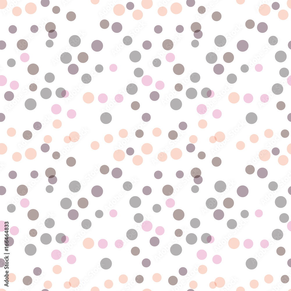 Poster modern abstract vector confetti background. seamless dots pattern. festive party repeat.
