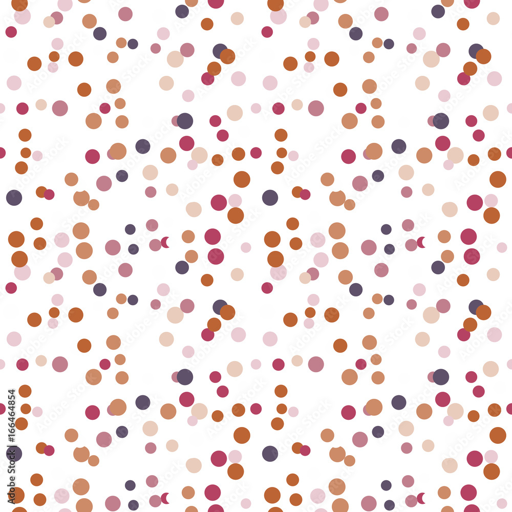 Poster modern abstract vector confetti background. seamless dots pattern. festive party repeat.