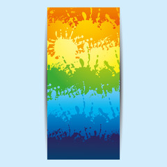 Colorful rainbow flyer, booklet, brochure.