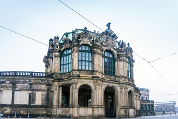 antique building view in Dresden, Germany