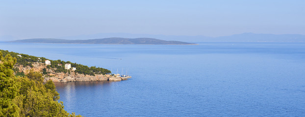 Village and port of Sveta Nedilja, known as Sveta Nedjelja on the Croatian island of Hvar. It is located near the town of Hvar
