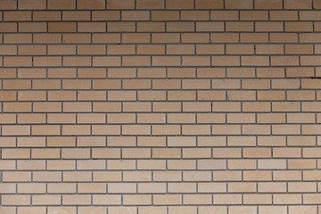 Background of new orange brick wall, abstract vintage design